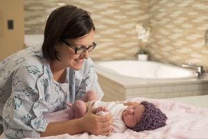 Amanda Barningham used essential oils during labor at St. Luke's Birthing Center